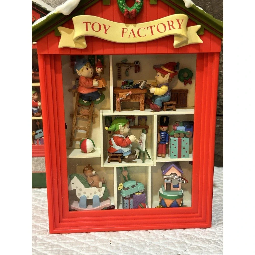 Rare-Vintage 1991 Enesco Small World Of Music ( Toy Factory) Working!